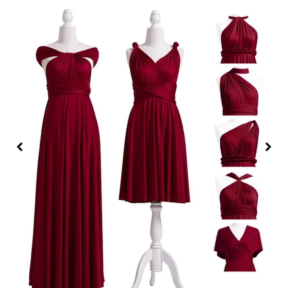 Burgundy Infinity Dress (Long)